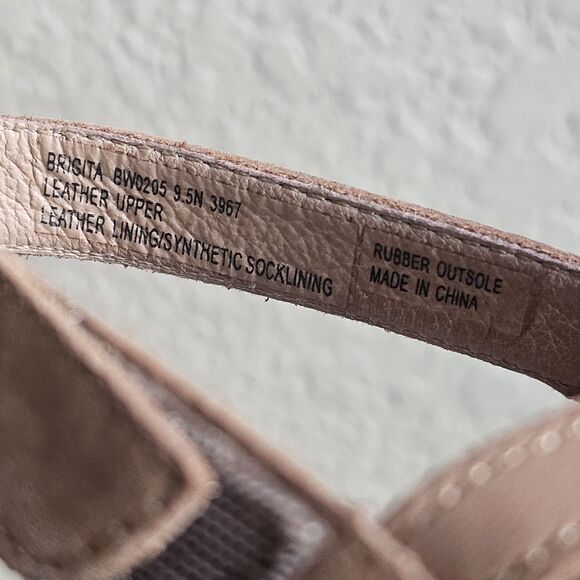 Abeo Bio System Brigita Tan Leather Strappy Gladiator Sandals Sz 9.5 N Narrow - Picture 2 of 6